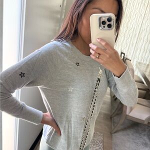 Sundry Star Embroidered Pullover Size 0 – Cozy Casual Sweatshirt